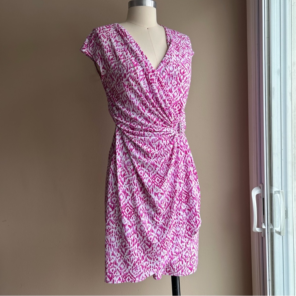 Tommy Bahama Pink and White Midi Dress